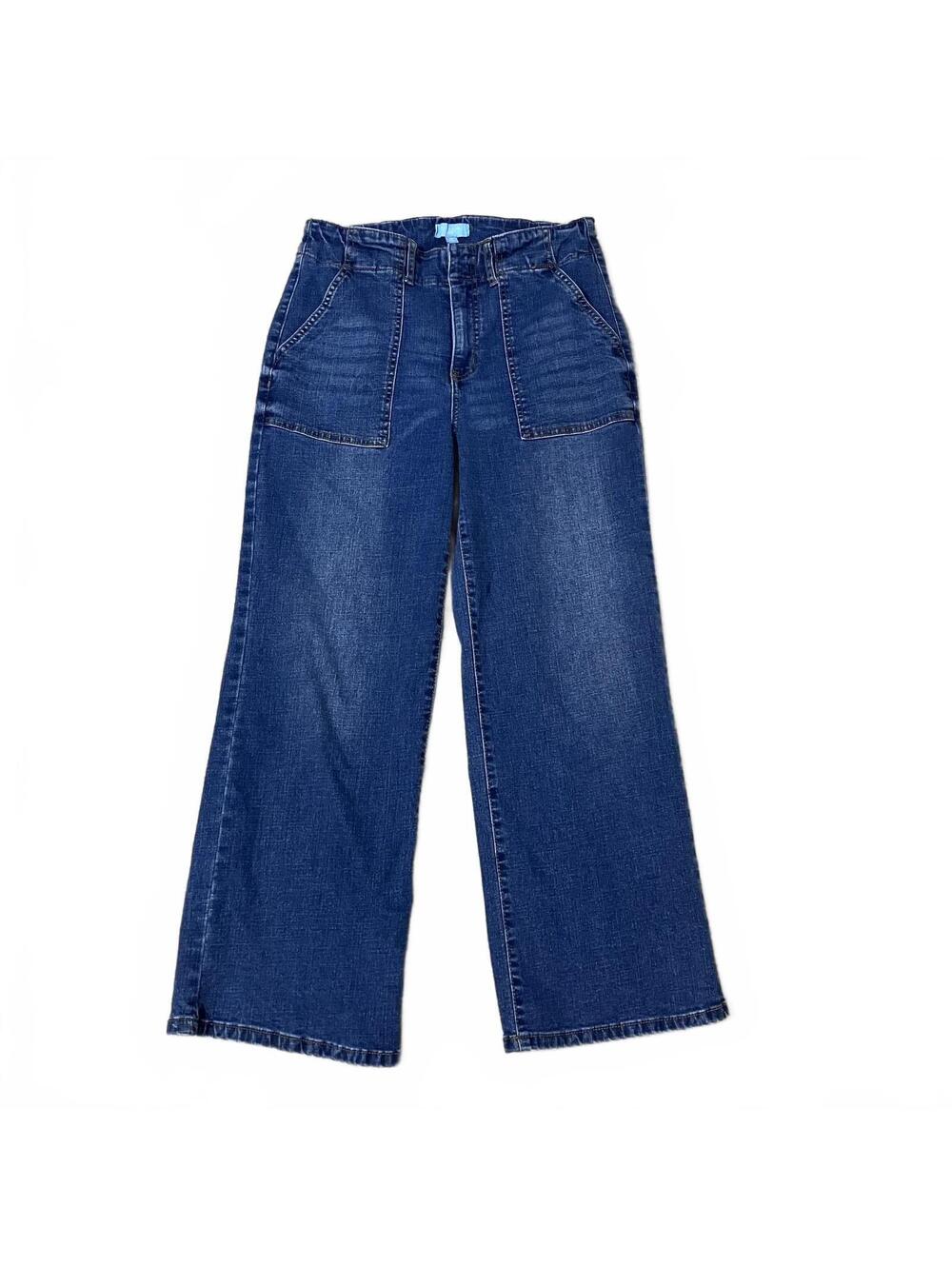 Draper James RSVP Coastal Preppy Women's Wide Leg Denim Jeans Size 10